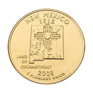Монета "США. 25 центів. Нью-Мексико. 2008" 413_13 фото