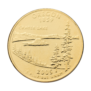 Монета "США. 25 центів. Орегон. 2005" 413_14 фото