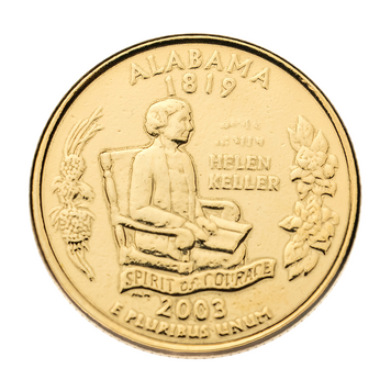 Монета "США. 25 центів. Алабама. 2003"  413_7 фото