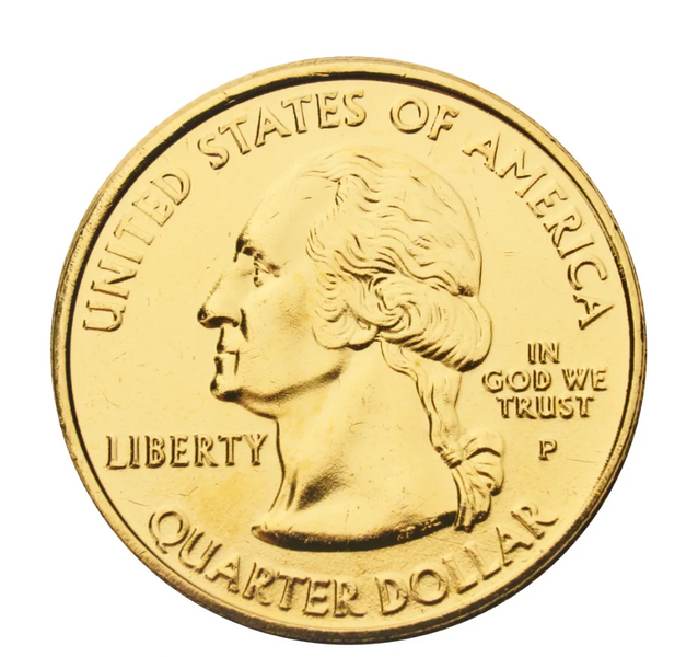 Монета "США. 25 центів. Західна Вірджинія. 2005"   413_9 фото