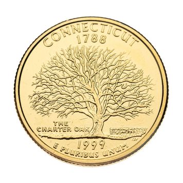 Монета "США. 25 центів. Коннектикут. 1999" 413_10 фото